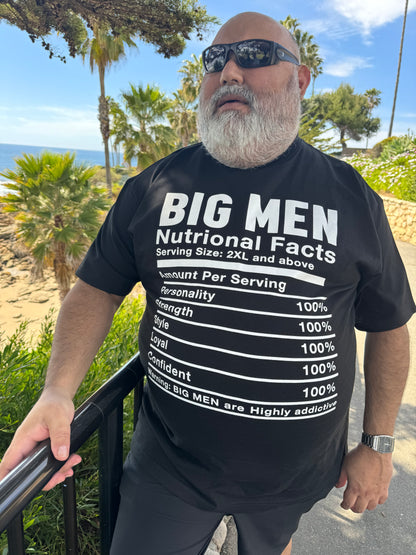 Big Men Nutritional Facts T-Shirt